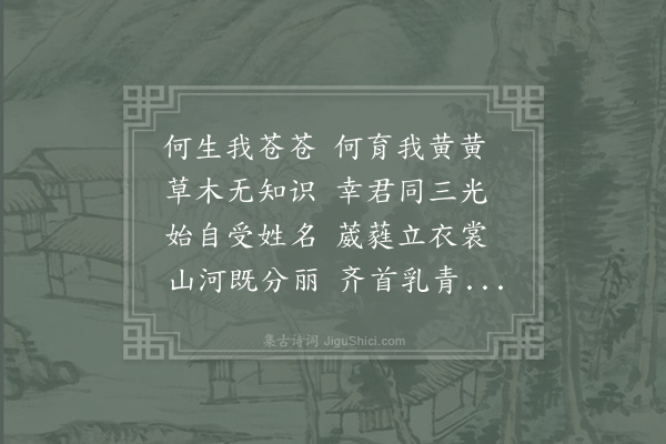 陈陶《草木言》