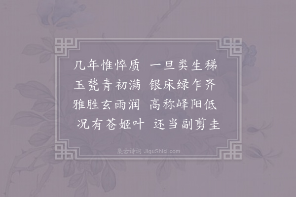宁参《县斋十咏·其七·载荣桐》
