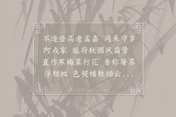 艾性夫《岁菊》