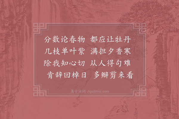 张镃《牡丹》