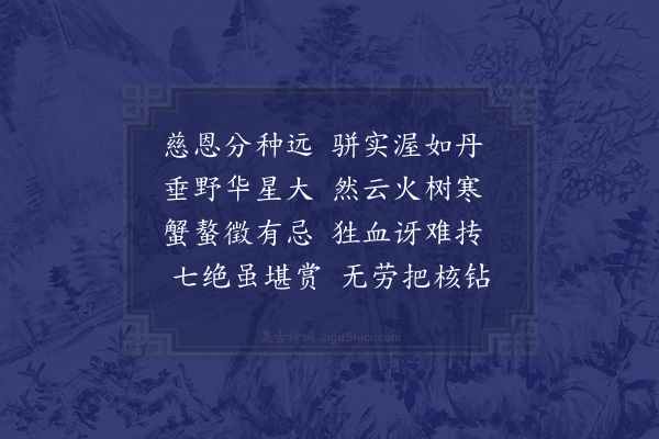 张蕴《朱柿》