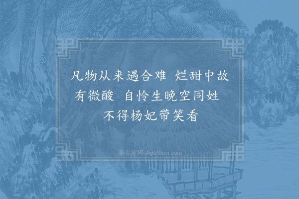 苏泂《悼杨梅》