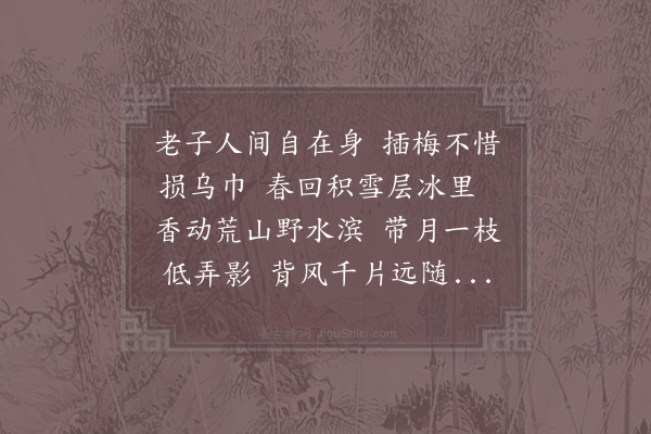 陆游《浣花赏梅》