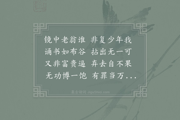 陆游《览镜》