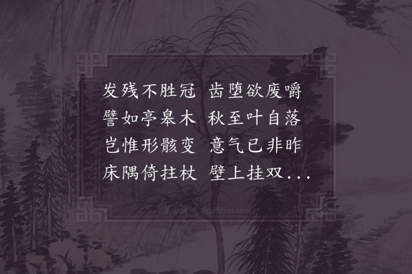 陆游《衰甚书感》