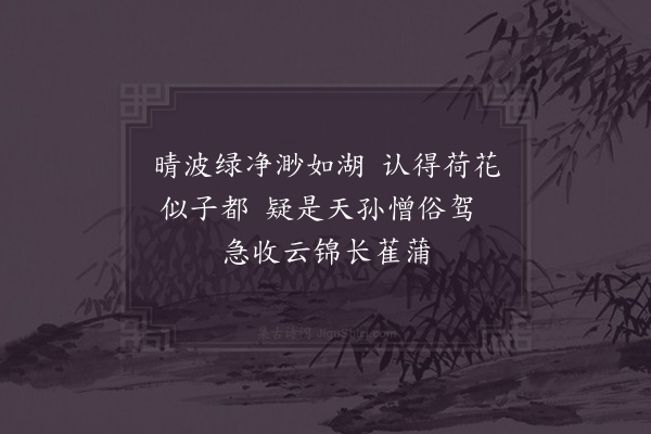 周南《南仲将至荷叶浦舟人忧鼠窃不敢宿浦下迨晓方渡闻久无荷矣》