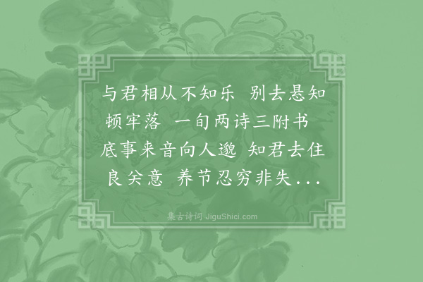 赵蕃《屡遗公择书且寄以诗皆未得报成父弟书云公择欲过予再寄》