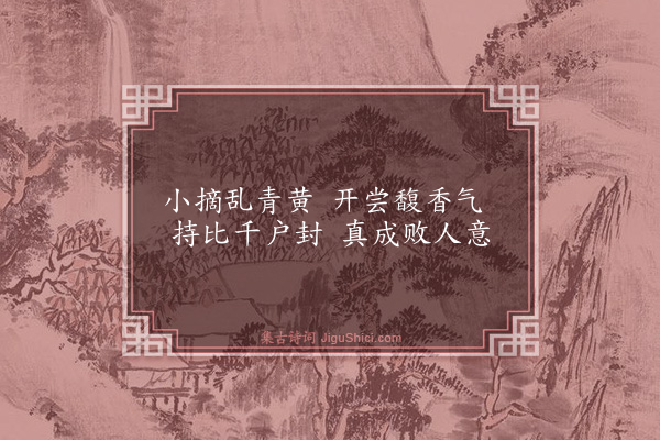 曾几《柑子园》