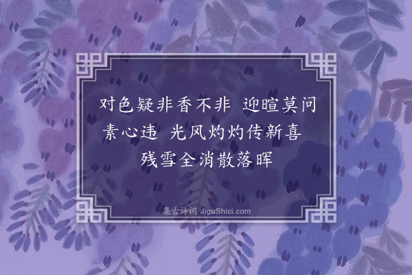 王夫之《和梅花百咏诗·其五十四·红梅》
