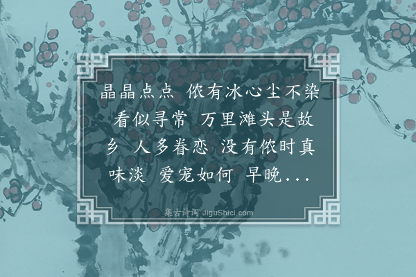 崔荣江《减字木兰花·其五·海盐花》