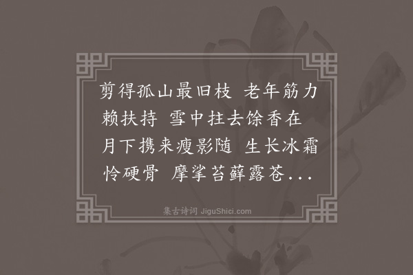 蓝仁《赋梅杖·其一》