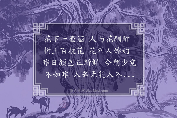 沈周《看花吟劝陈世则酒》