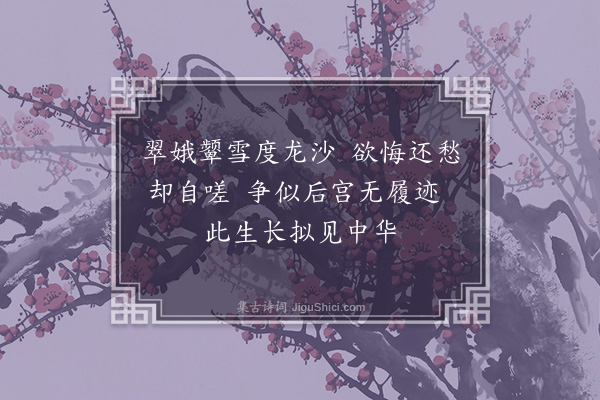 顾璘《明妃怨·其二》