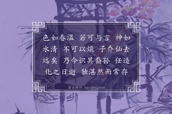 张纲《道士王如晦真赞·其一》