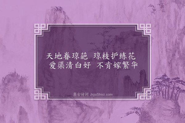 张天赋《为毛旸谷进士题风烟雪月梅卷四首·其二·烟梅》