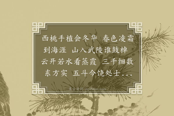 张子翼《冬日桃华》