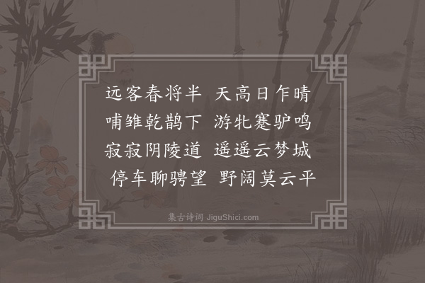 张萱《晴望》