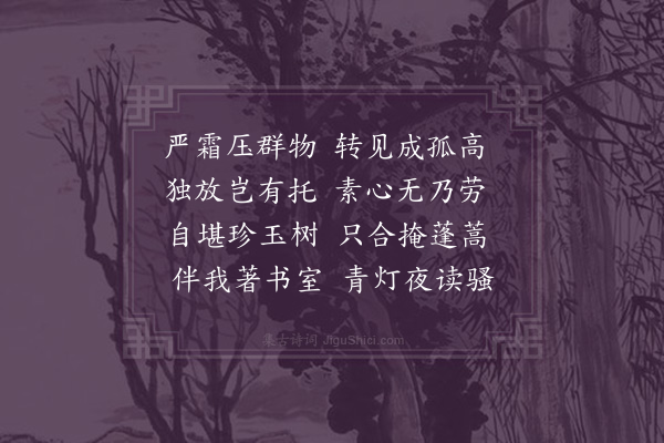 张穆《梅花·其五》