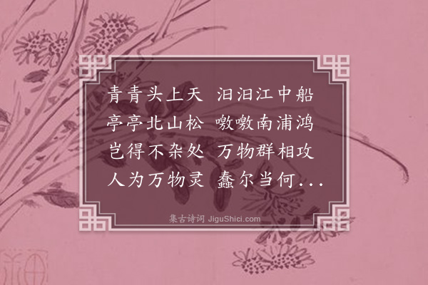 释函是《杂诗七首·其七》