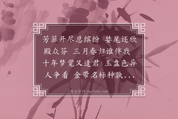 金武祥《芍药》