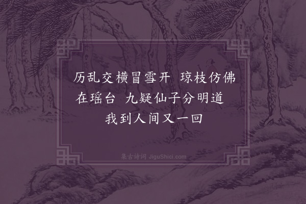 曹家达《梅花十首·其九》