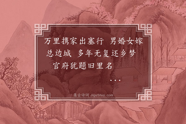 纪昀《乌鲁木齐杂诗之民俗·其六》