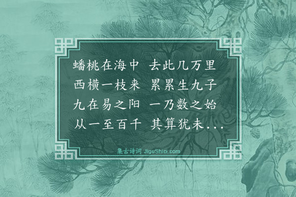吴俨《题陈明之画桃》